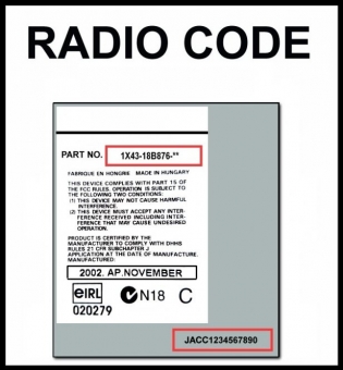 Unlock Auto Radio Code Jaguar
